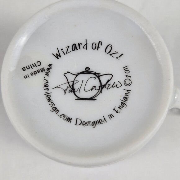 Wizard of Oz Tea Party Set (5) 3 oz Espresso Cups & Saucers Porcelain Orig Box - Picture 12 of 16